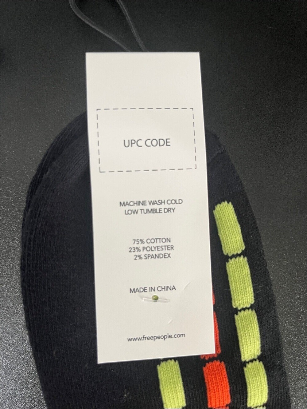 1408. FREE PEOPLE crew socks One Size NWT - Picture 2 of 2